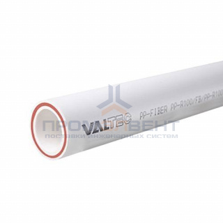 Труба полипропиленовая армированная стекловолокном VALTEC PP-FIBER - 90x12.3 (PN20, штанга 4 м.)