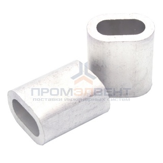 Зажим алюминиевый 4мм DIN3093 для троса