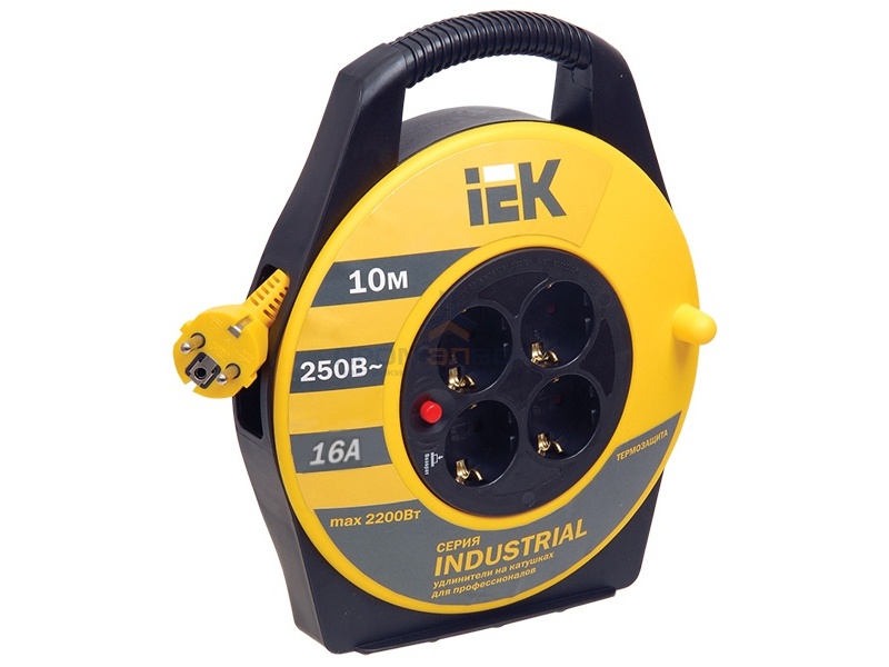 Удлинитель на катушке IEK 