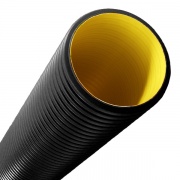 Труба жесткая двустенная для кабельной канализации DKC, (8кПа) д.200мм, цвет черный [уп.6м]