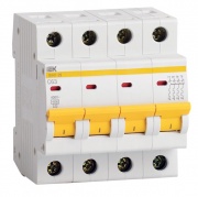 Автоматический выключатель ВА47-29 4Р 10А 4,5кА характеристика С ИЭК (автомат)