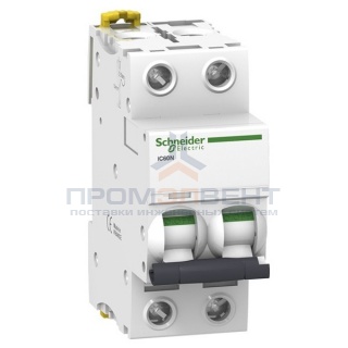 Автоматический выключатель Schneider Electric Acti 9 iC60N 2П 40A 6кА C (автомат)