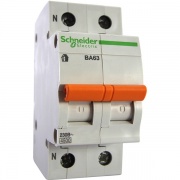 Автоматический выключатель Schneider Electric ВА63 1п+н 50A C 4,5 кА (автомат)