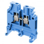 Клеммник ABB М4/6 N на DIN-рейку 4мм.кв. синий